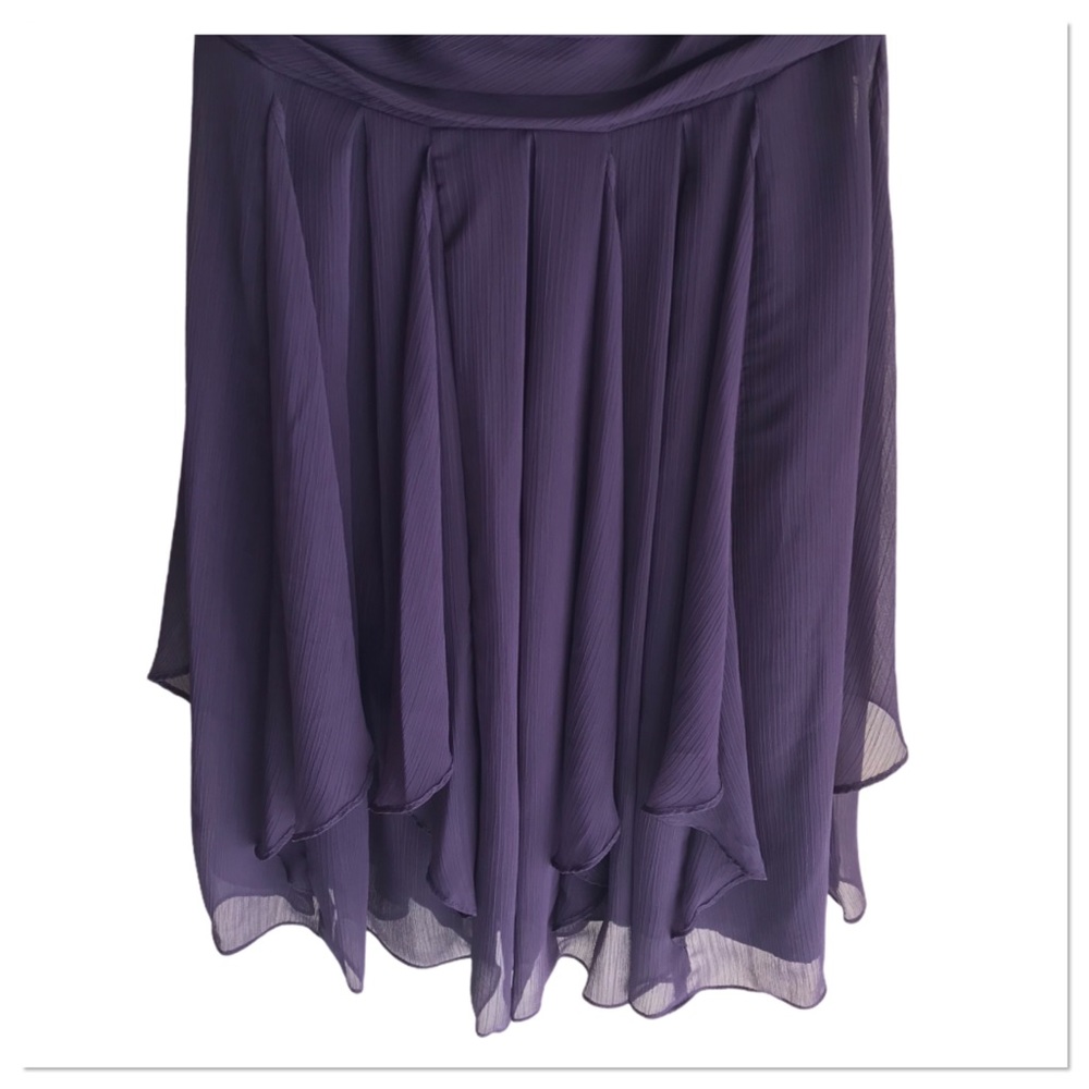David’s Bridal Strapless Crinkle Chiffon Dress 6 - Picture 7 of 10